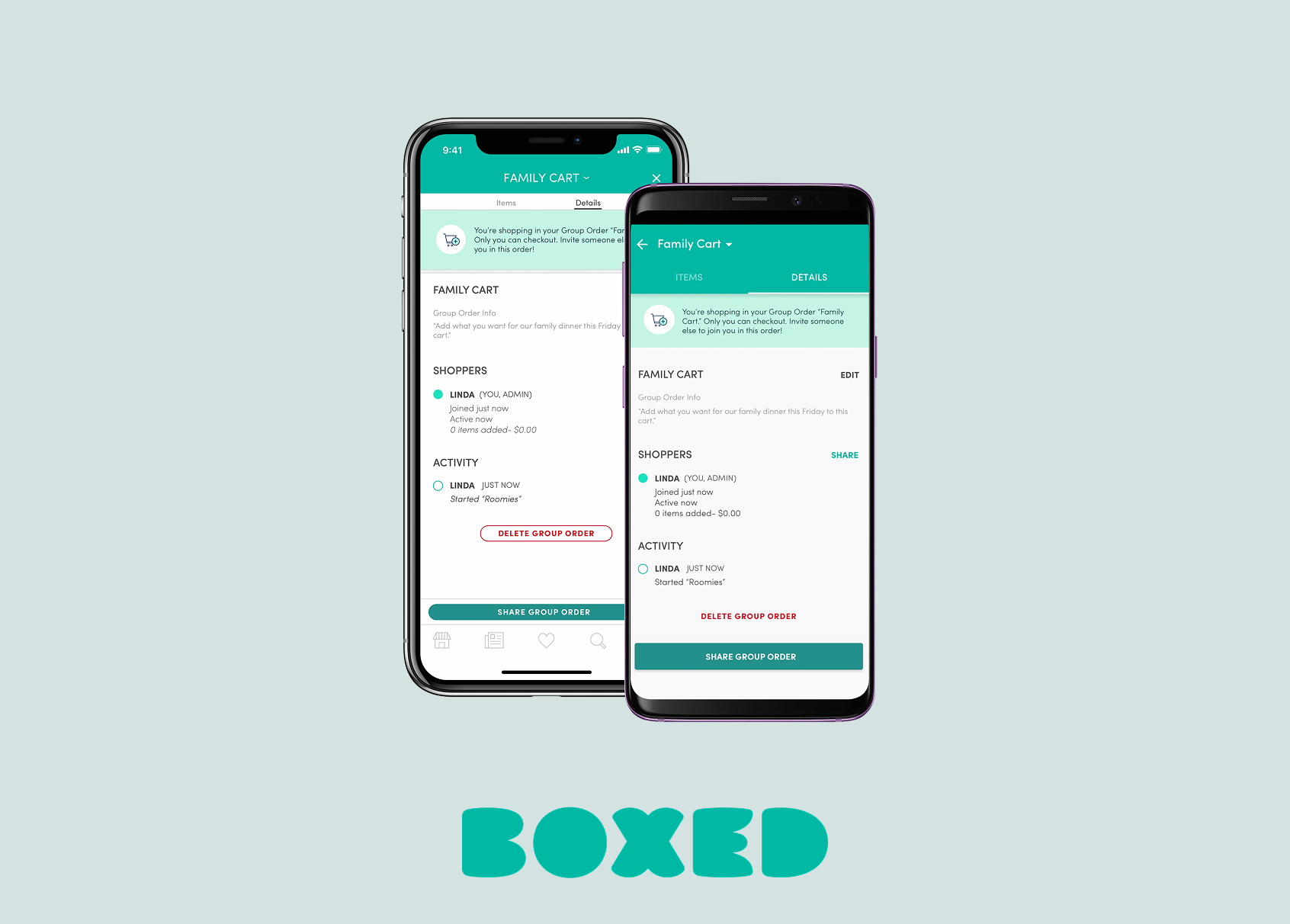 Boxed Group Ordering